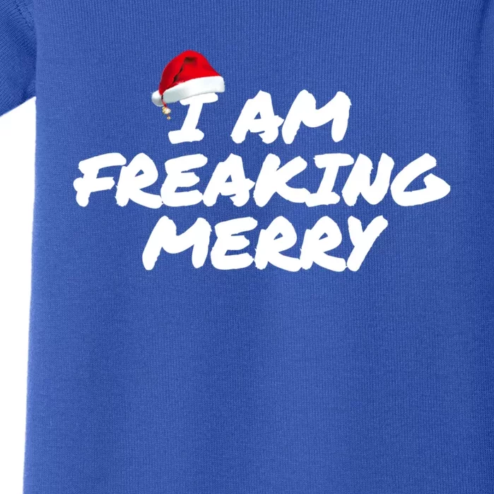 I Am Freaking Merry Christmas Great Gift Baby Bodysuit