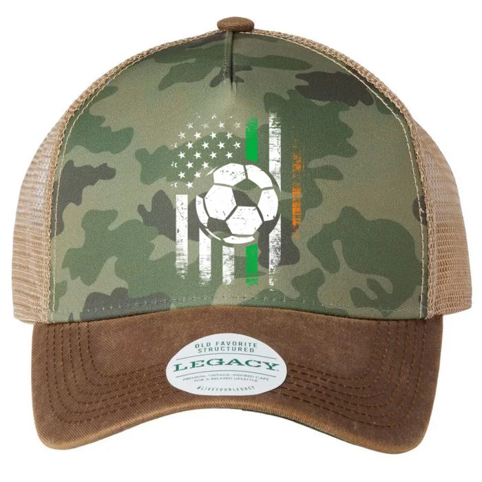 Irish American Flag Soccer St Patrick's Day Heritage Cute Gift Legacy Tie Dye Trucker Hat