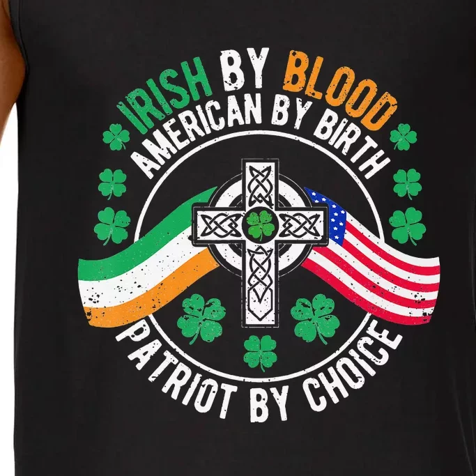 Irish American Flag Celtic Cross Funny St Patrick's Day Comfort Colors® Tank Top