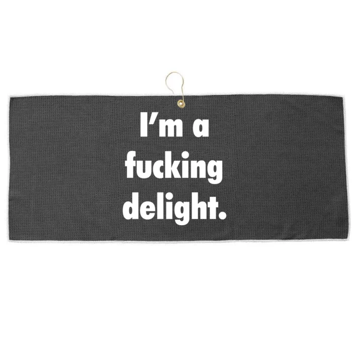 I'm A Fucking Delight Large Microfiber Waffle Golf Towel