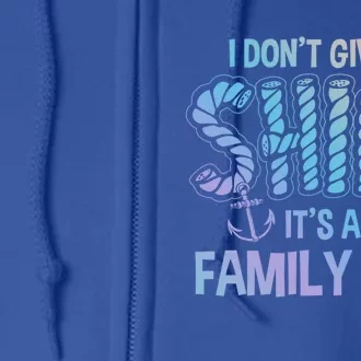 It's A Family Trip Cruise Ship Wear Anniversary Funny Gift Full Zip Hoodie