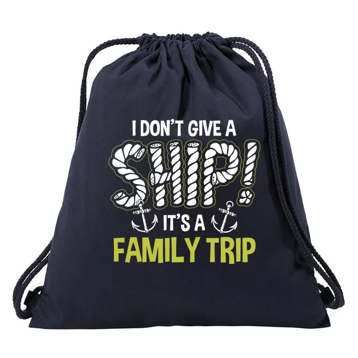 It's A Family Trip Cruise Ship Wear Anniversary Gift Drawstring Bag