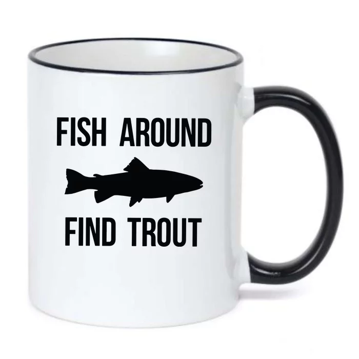 Ish Around Find Trout Black Color Changing Mug