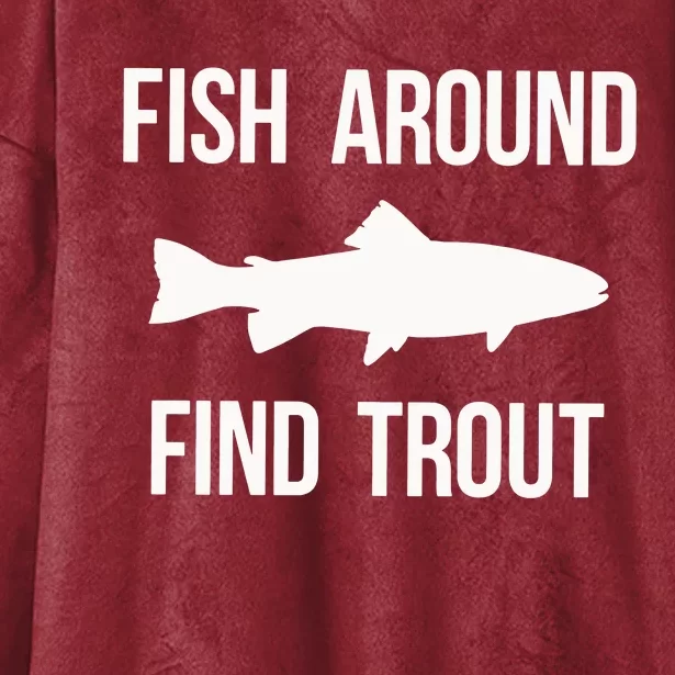 Ish Around Find Trout Hooded Wearable Blanket