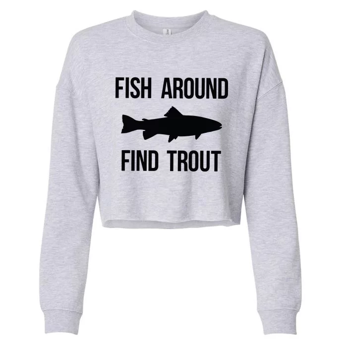 Ish Around Find Trout Cropped Pullover Crew