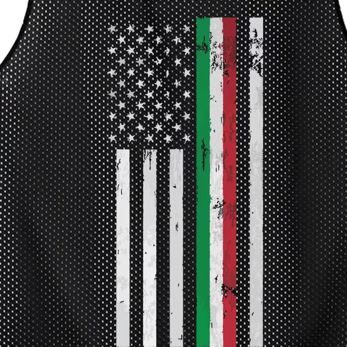 Italian American Flag Italian American Pride Mesh Reversible Basketball Jersey Tank