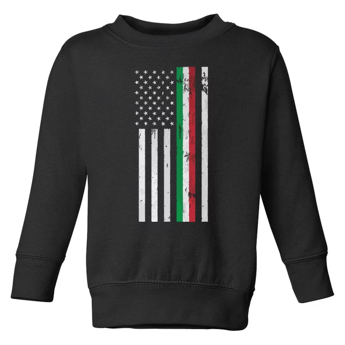 Italian American Flag Italian American Pride Toddler Sweatshirt