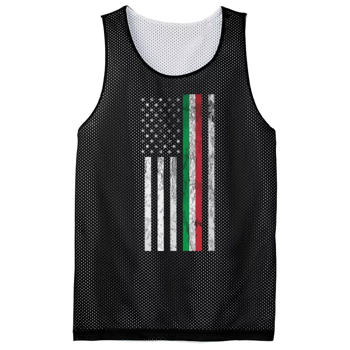 Italian American Flag Italy Flag Mesh Reversible Basketball Jersey Tank