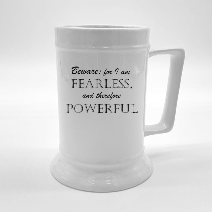 I Am Fearless And Powerful Front & Back Beer Stein