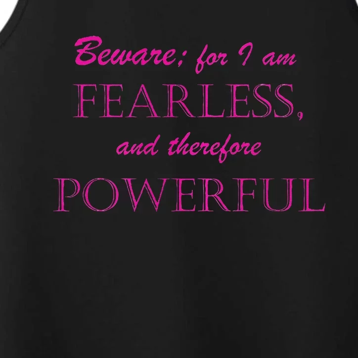 I Am Fearless And Powerful Premium Performance Tank