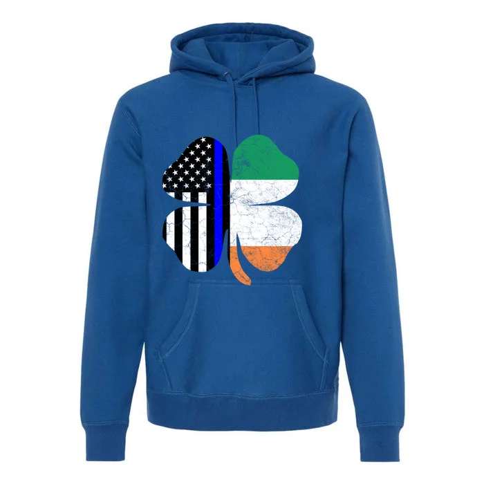 Irish American Flag Police St Patricks Day Saint Paddys Gift Premium Hoodie