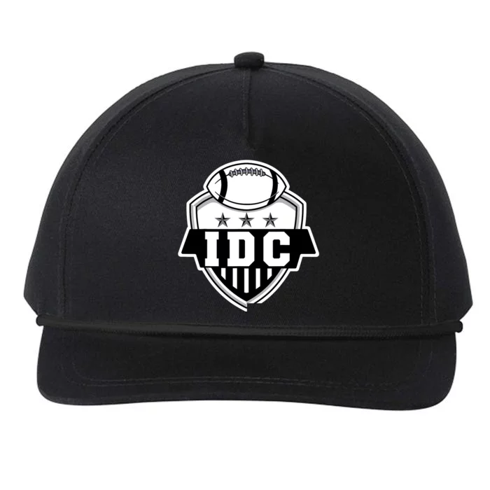 IDC American Football I Don't Care Football Lover Snapback Five-Panel Rope Hat