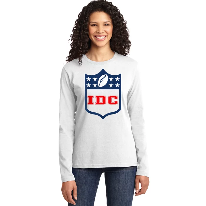 IDC American Football Lover Ladies Long Sleeve Shirt