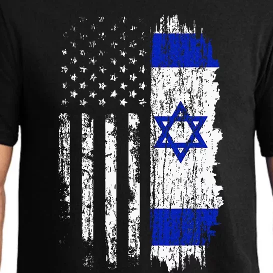 Israeli American Flag Pride Israel Usa Israeli Pajama Set