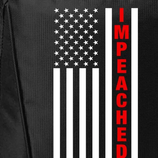 Impeached American Flag Against Donald Trump Merica Gift City Backpack