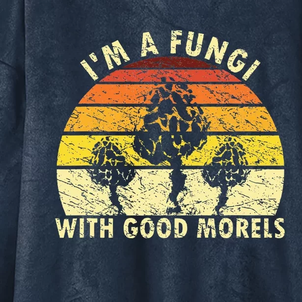 IM A Fungi Funny Mushroom Foraging Fungihunter Hooded Wearable Blanket