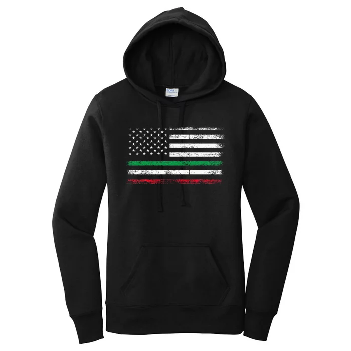 Italian American Flag Italy Flag Women's Pullover Hoodie