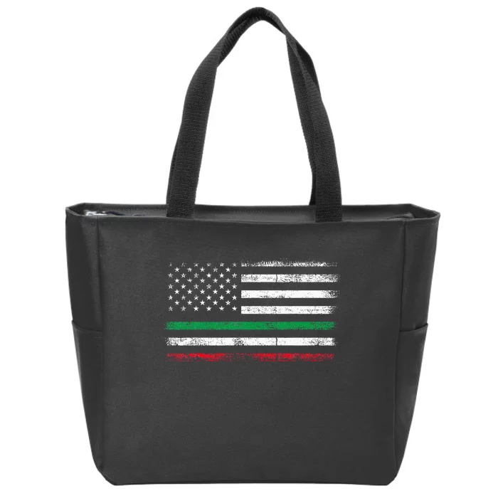 Italian American Flag Italy Flag Zip Tote Bag