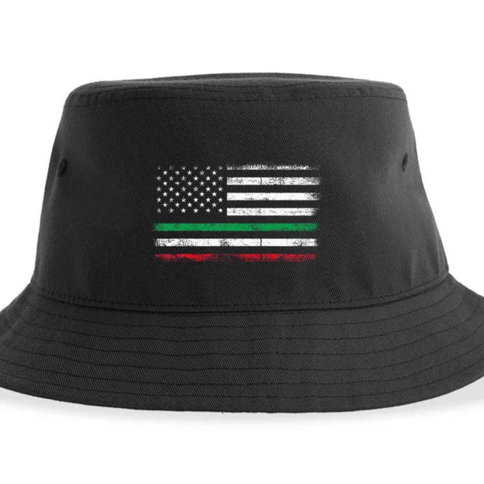 Italian American Flag Italy Flag Sustainable Bucket Hat