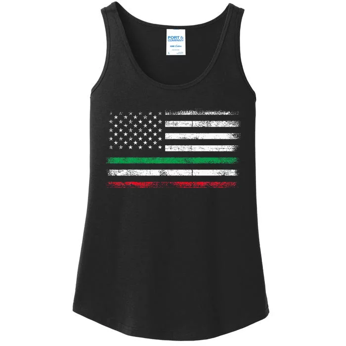 Italian American Flag Italy Flag Ladies Essential Tank