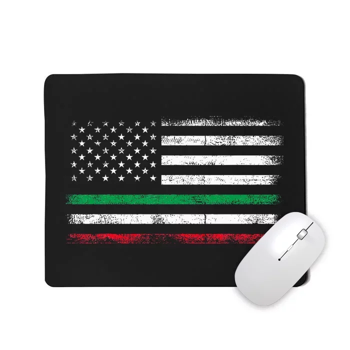 Italian American Flag Italy Flag Mousepad