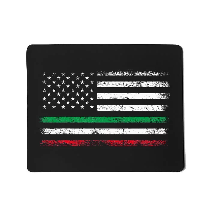 Italian American Flag Italy Flag Mousepad