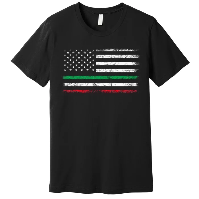 Italian American Flag Italy Flag Premium T-Shirt