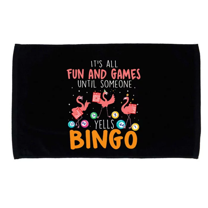 Its All Fun And Games Until Someone Yells Bingo Lover Microfiber Hand Towel