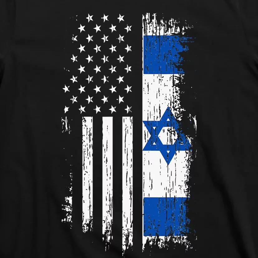 Israeli American Flag Pride Israel USA T-Shirt