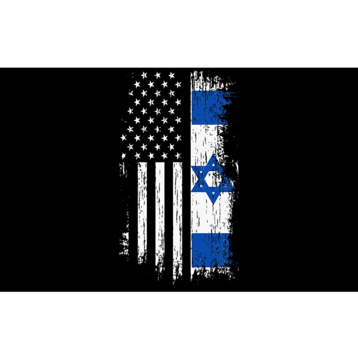 Israeli American Flag Pride Israel USA Bumper Sticker