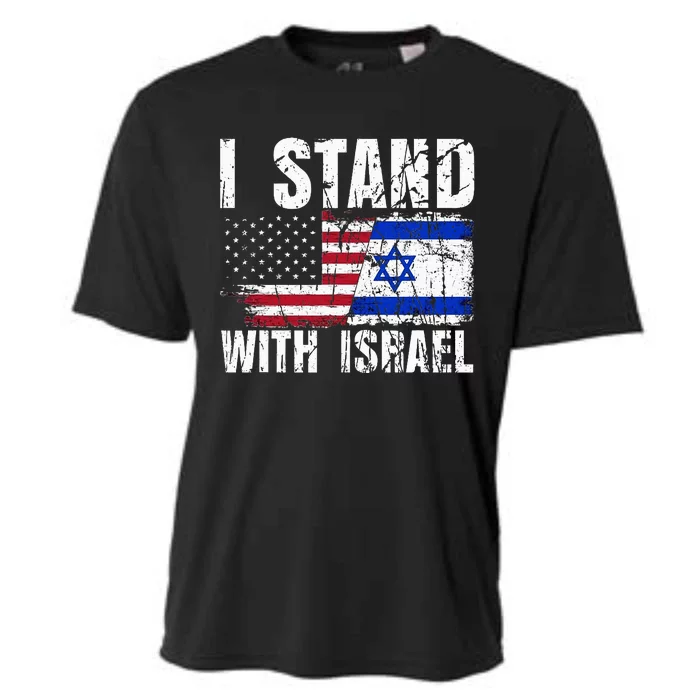 Israeli American Flag Pride Israel USA Star of Jerusalem Cooling Performance Crew T-Shirt