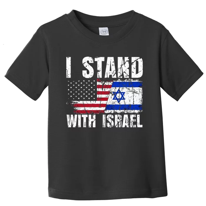 Israeli American Flag Pride Israel USA Star of Jerusalem Toddler T-Shirt