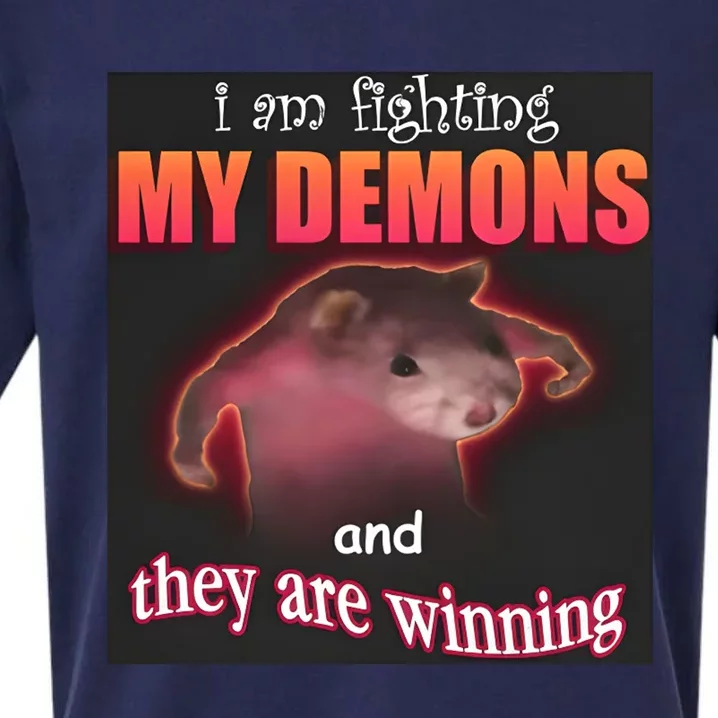 I Am Fighting Demons And They Are Winning Dank Sueded Cloud Jersey T-Shirt