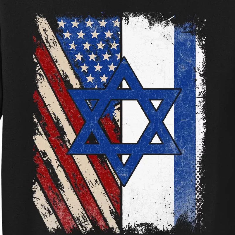 Israeli American Flag Pride Israel USA Sweatshirt