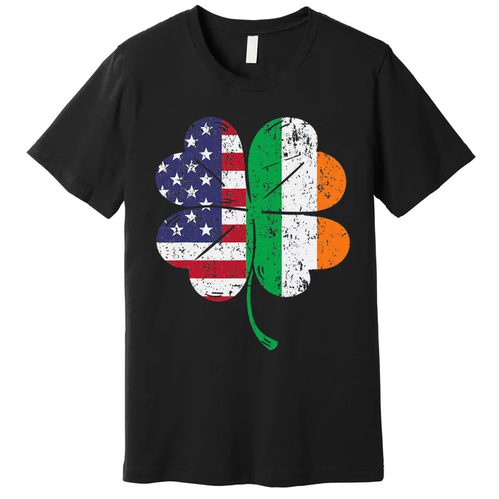 Irish American Flag Ireland Flag ST PATRICKS DAY Premium T-Shirt