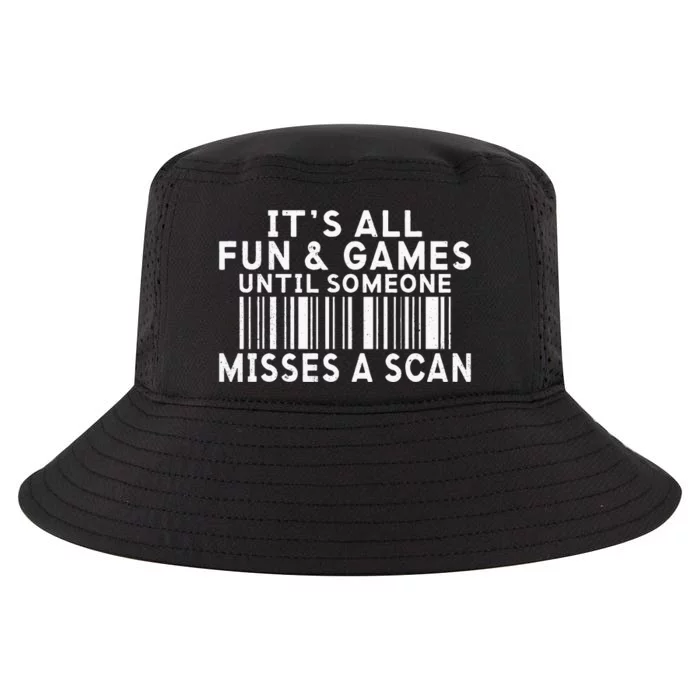 Its All Fun And Games Until Someone Misses A Scan Postal Cool Comfort Performance Bucket Hat