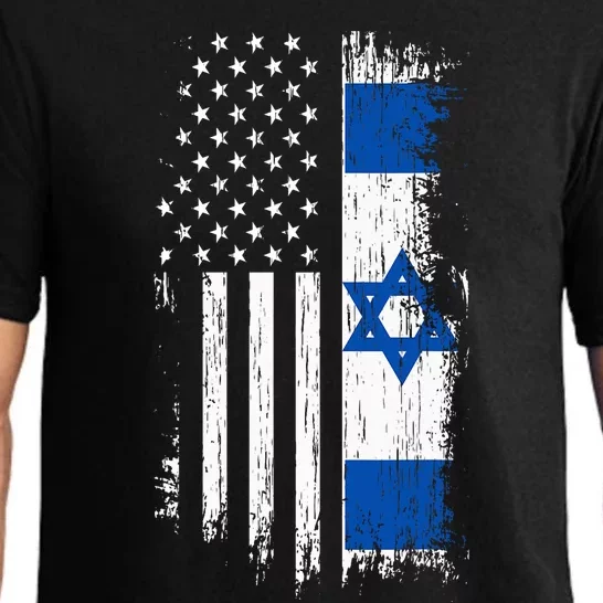 Israeli American Flag Pride Israel Usa Pajama Set