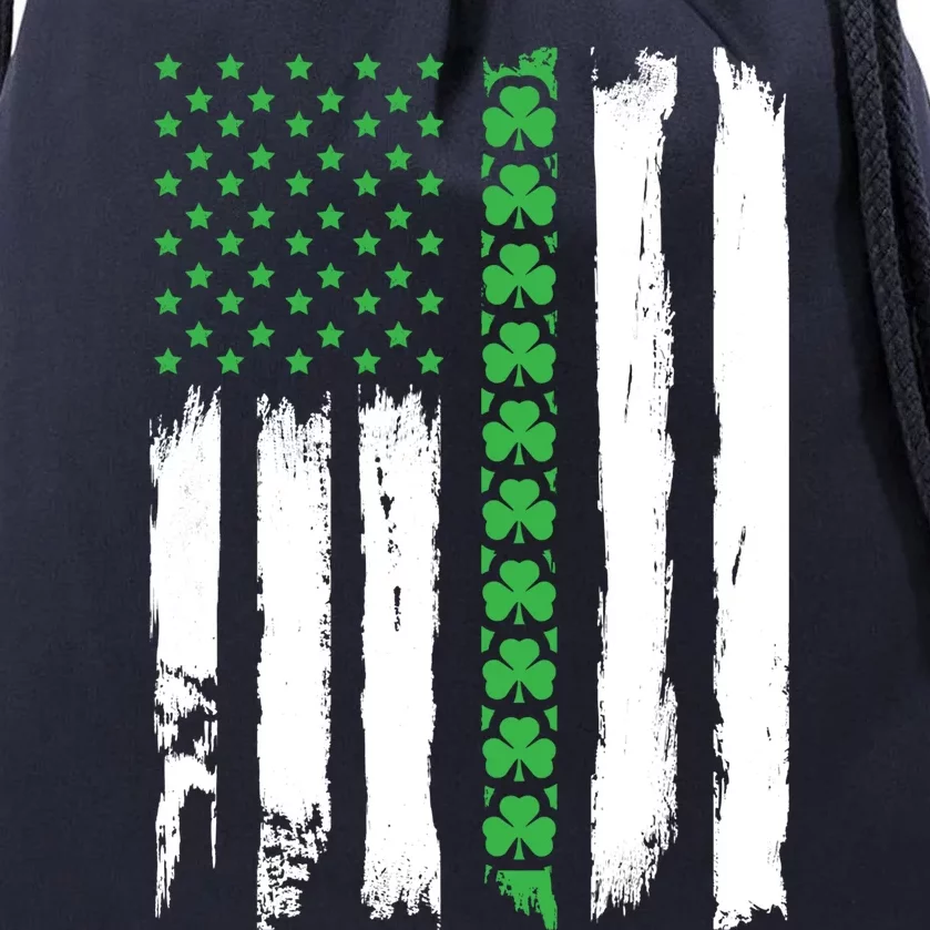 Irish American Flag Meaningful Gift St Patrick's Day Sweater Drawstring Bag