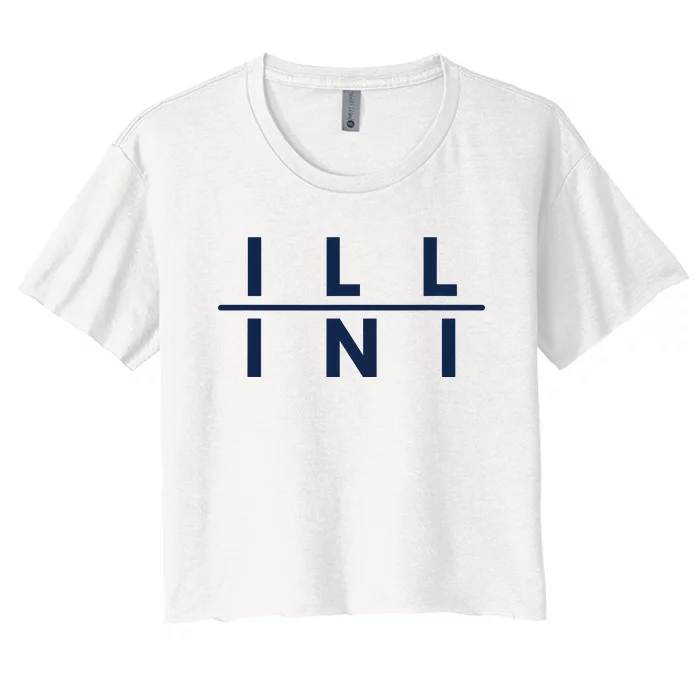 Illinois Athletics Fans Women's Crop Top Tee