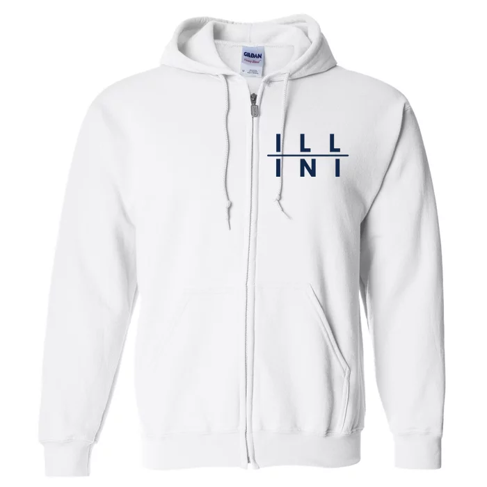 Illinois Athletics Fans Full Zip Hoodie