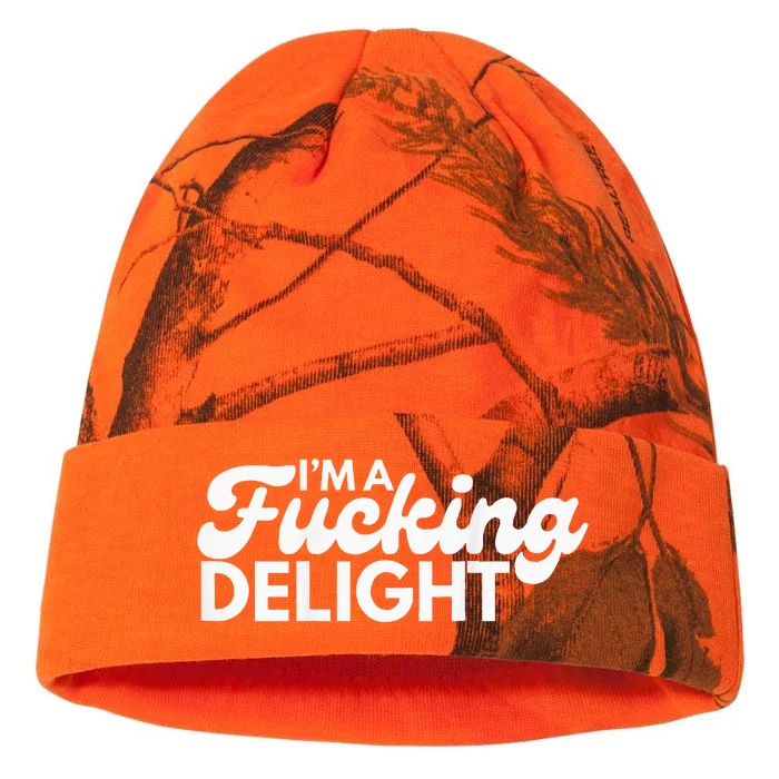 Im A Fucking Delight Funny Sarcasm Kati - 12in Camo Beanie