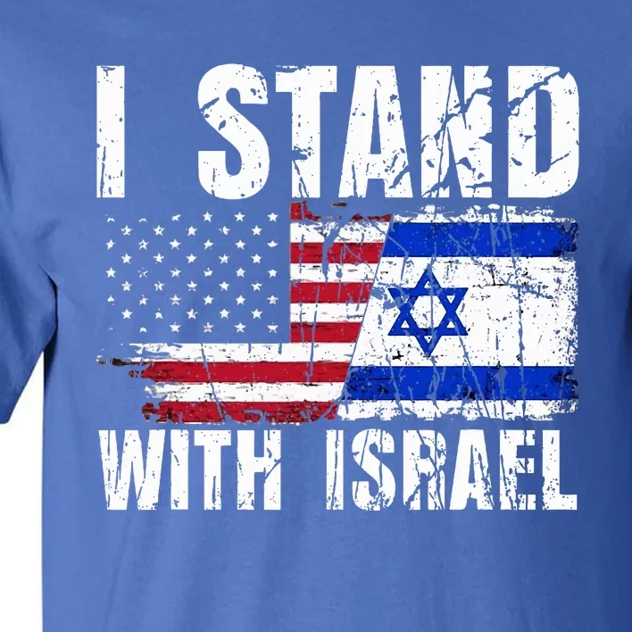 Israeli American Flag Pride Israel Usa Star Of Jerusalem Tall T-Shirt