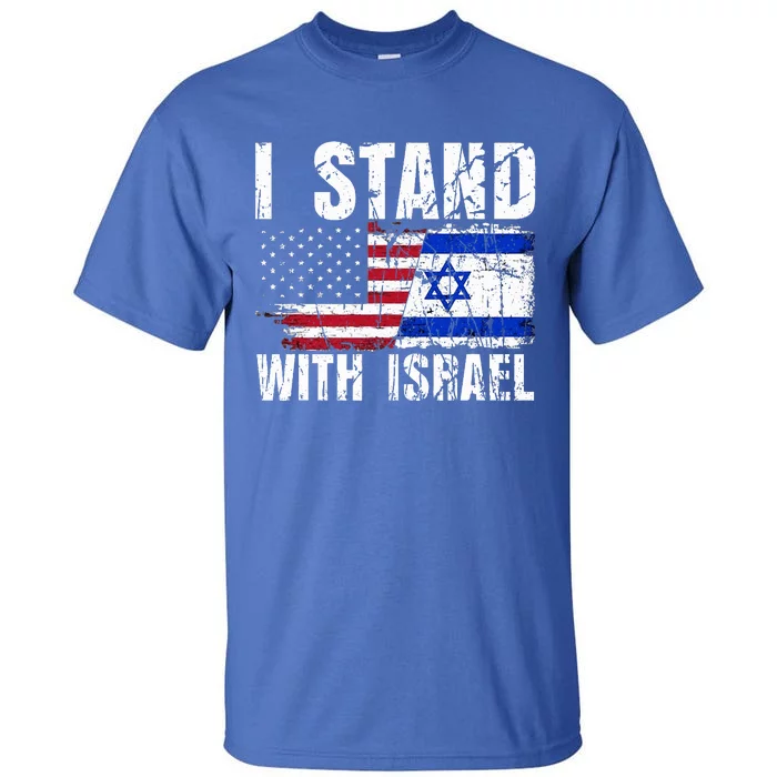 Israeli American Flag Pride Israel Usa Star Of Jerusalem Tall T-Shirt