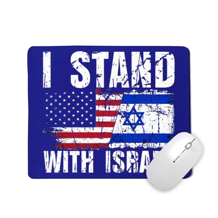 Israeli American Flag Pride Israel Usa Star Of Jerusalem Mousepad