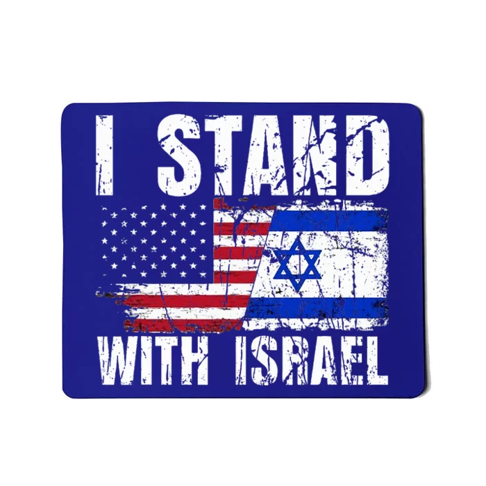 Israeli American Flag Pride Israel Usa Star Of Jerusalem Mousepad