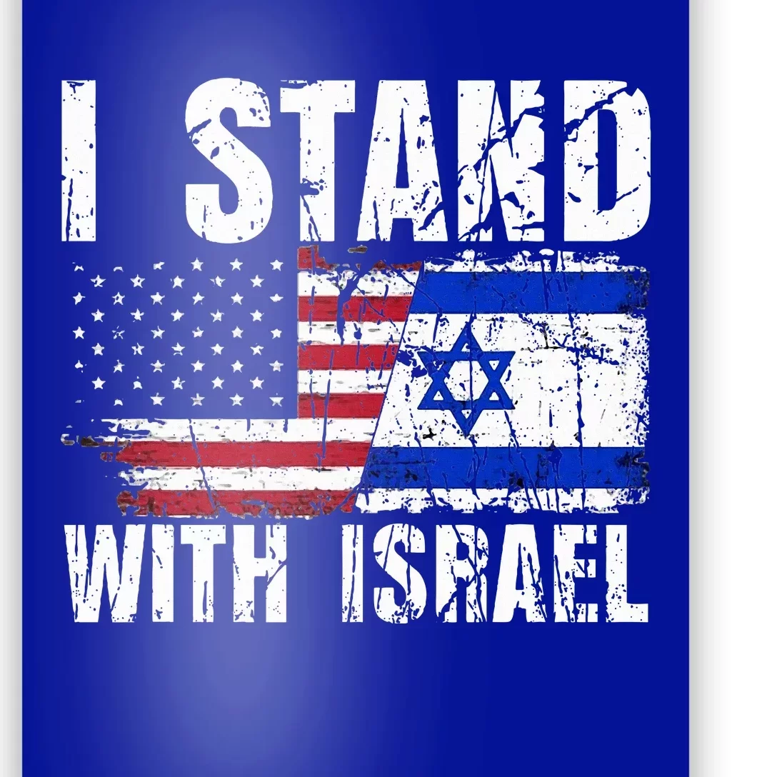 Israeli American Flag Pride Israel Usa Star Of Jerusalem Poster