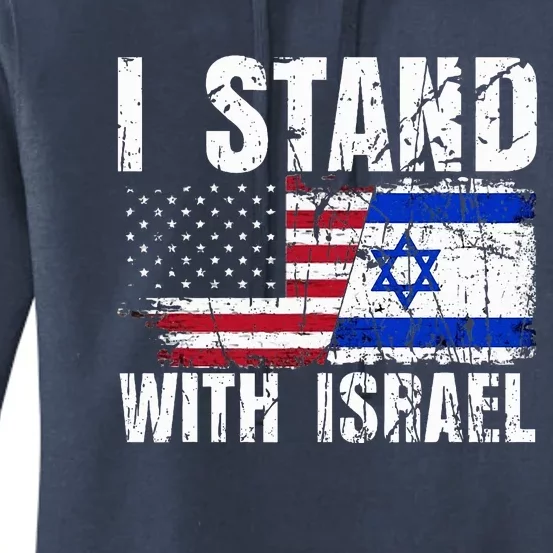 Israeli American Flag Pride Israel Usa Star Of Jerusalem Women's Pullover Hoodie