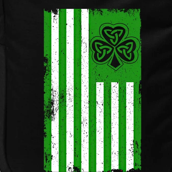 Irish American Flag Usa Flag Celtic Cross St Patrick's Day Meaningful Gift Impact Tech Backpack