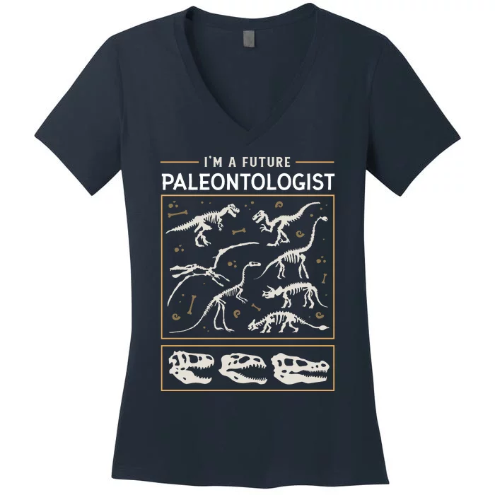 Im A Future Paleontologist Women's V-Neck T-Shirt