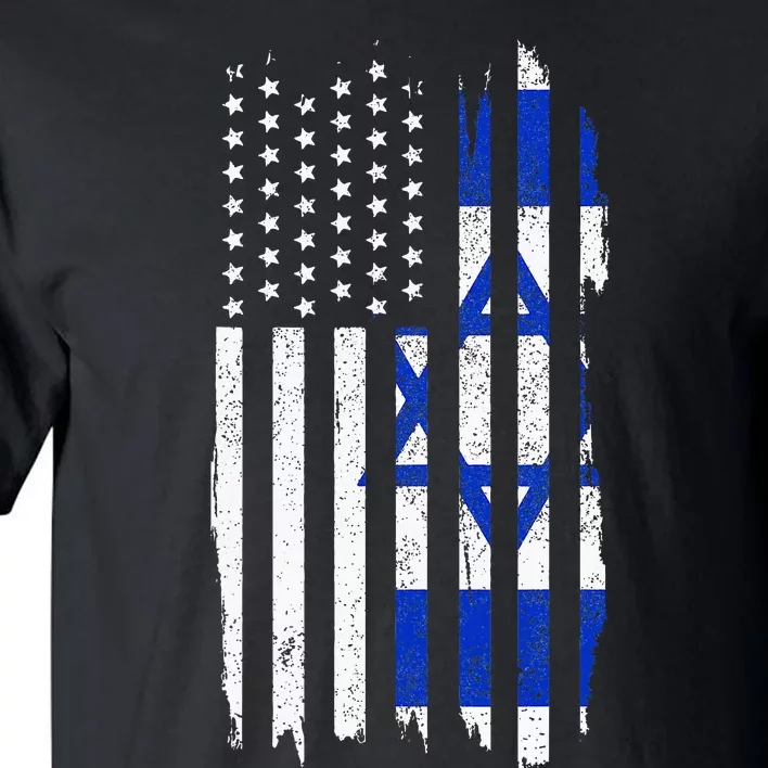 Israel American Flag Patriotic Israeli Pride Tall T-Shirt